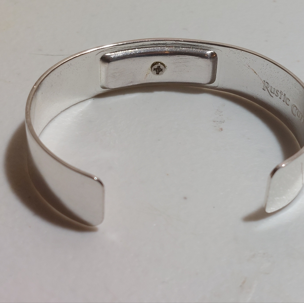 Rustic Cuff Live With Intention Affirmation Gold … - image 3